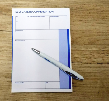 recommendation prescription pad